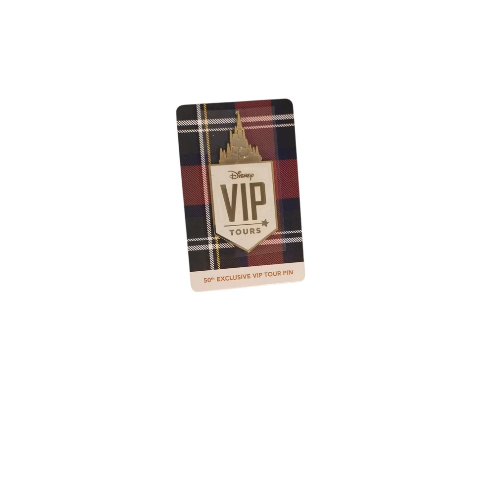 🏰 Disney VIP Tours 50th Anniversary Exclusive Plaid Pin – Limited Edition - Picture 2 of 3